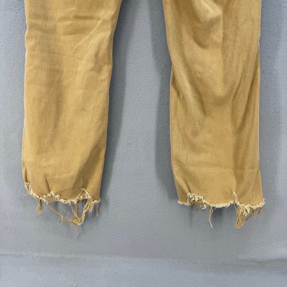 Vervet Blue Women's Jeans 30 (10) Sun Beige Factory Distressed Raw Hem Preppy - Picture 6 of 12